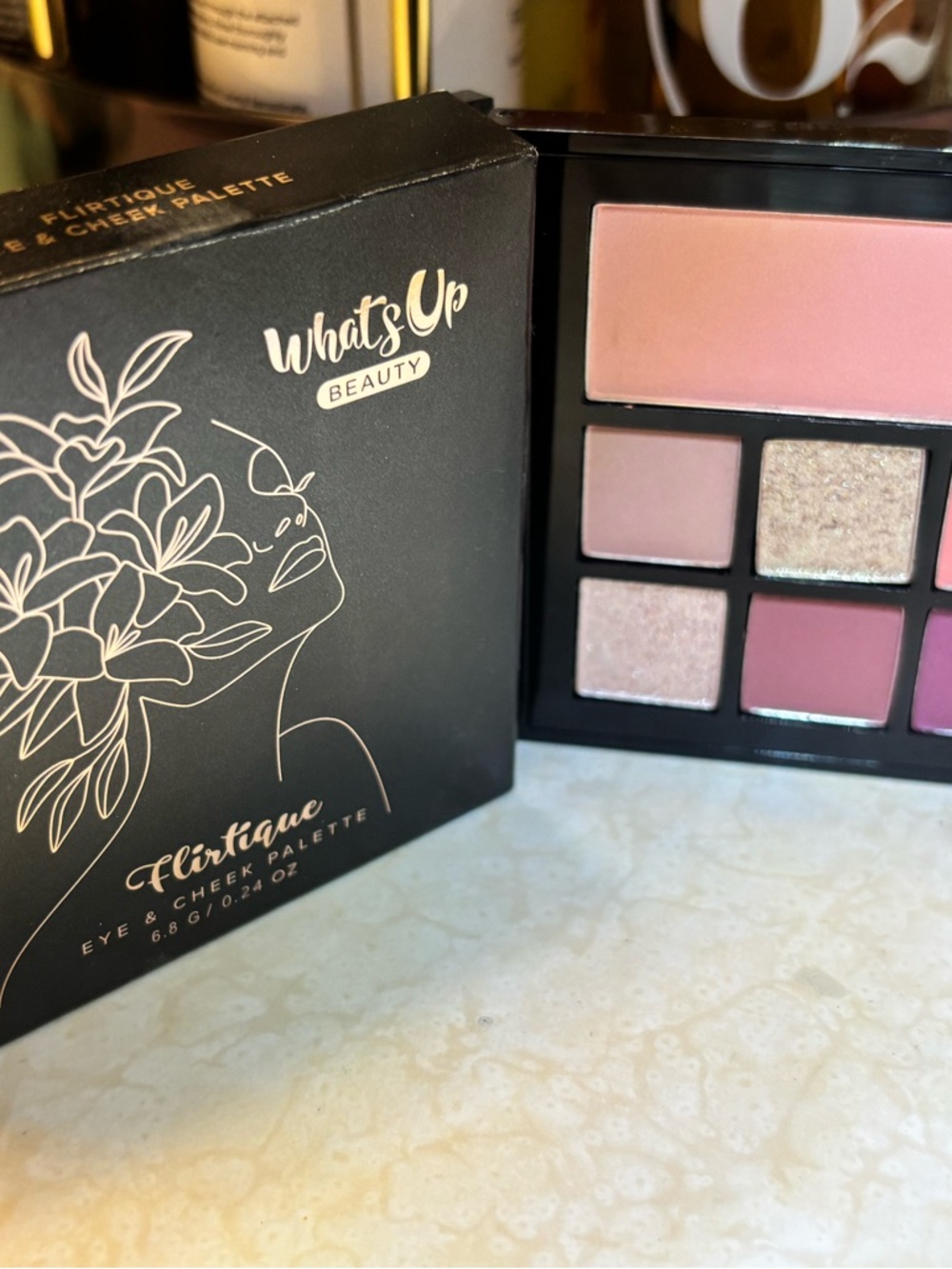 What’s up Beauty Flirtique Eye & Cheek Palette — Pink